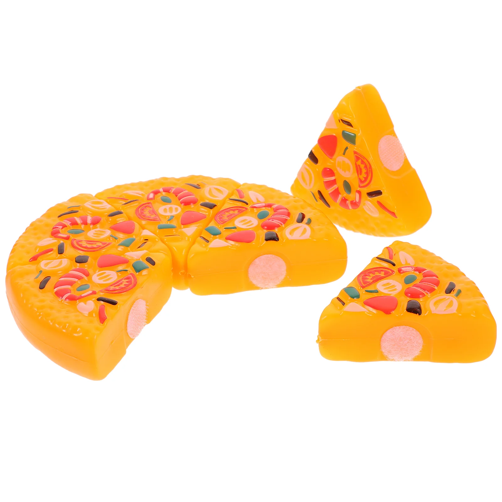 Children Play Toy Pizza Cutlery Fruits Vegetables ABS Simulation Kitchen Toys Cuts 6-piece A Set