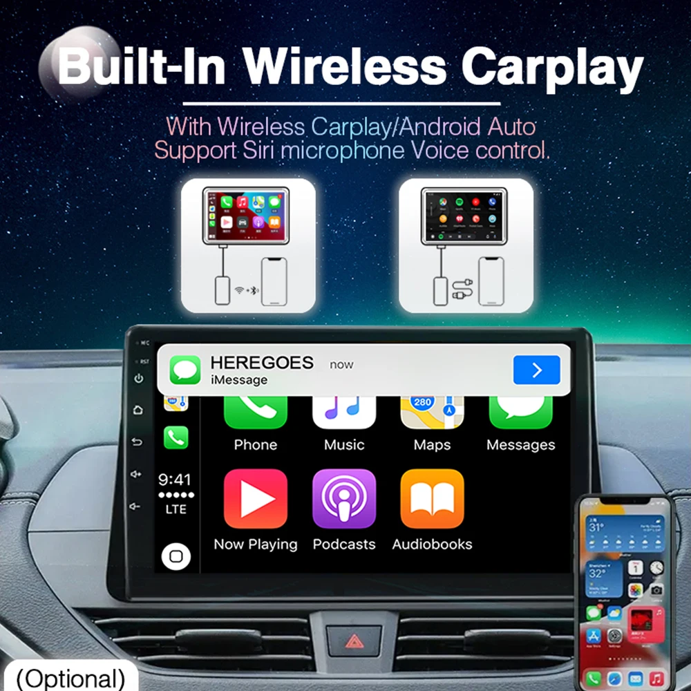 Автомобильный DVD-плеер Carplay PX6 2DIN Android 11 для Hyundai IX35 TUCSON 2015 2016 2017 GPS Радио-навигация BT