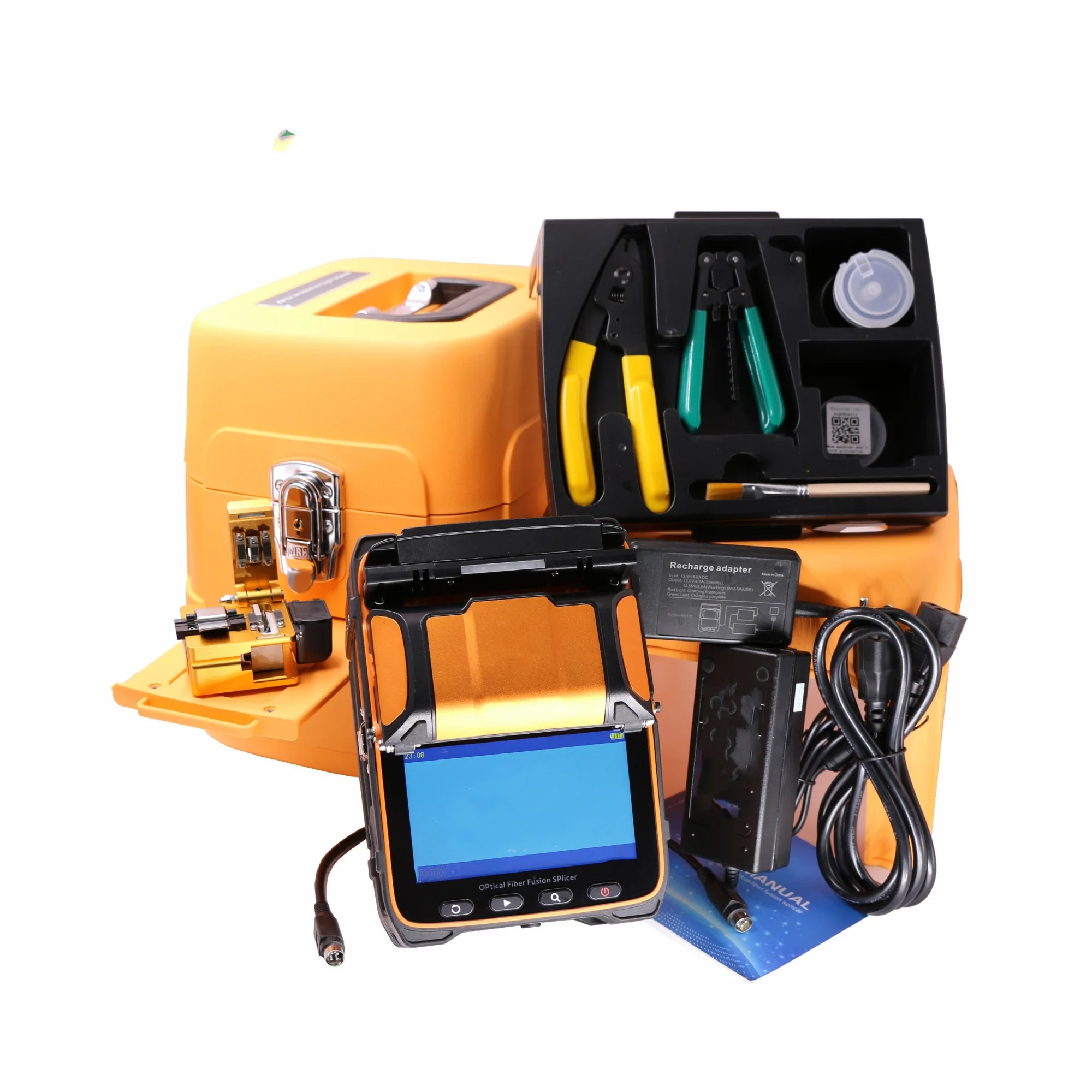 

Splicer Machine 6 Motors 5S Splicing Machine With VFL Optic Power Meter Tool Kits CE Marking Free Shipping