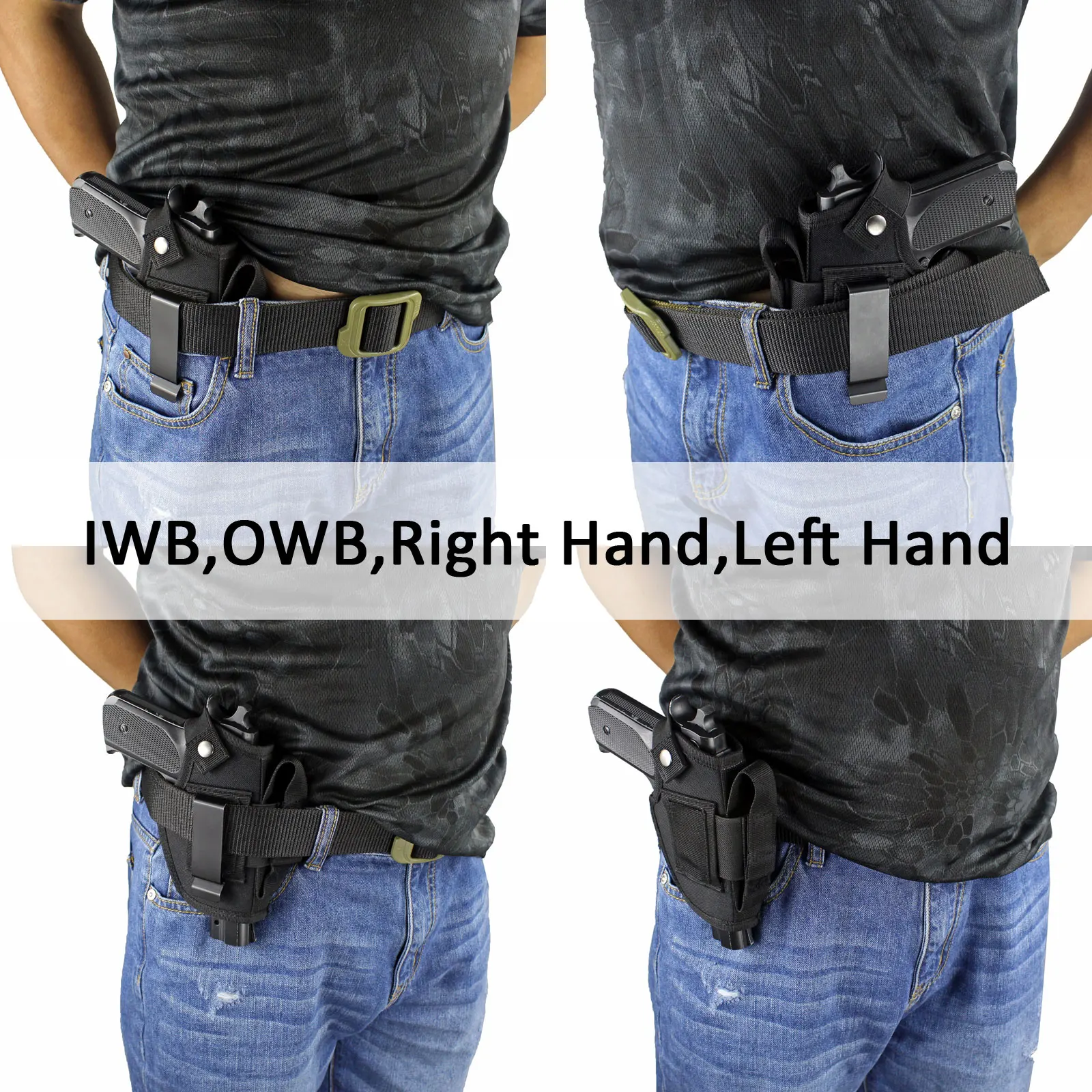 Тактическая кобура для пистолета с правой/левой ручкой скрытого ношения IWB OWB