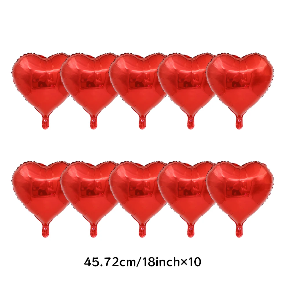 

Набор фольгированных шаров в форме сердец