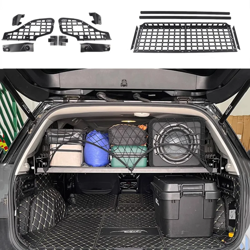 для Subaru Forester SK 2019-2023 modułowy panel do przechowywania System półki na bagażnik Molle przechowywanie bagażu zestaw organizera