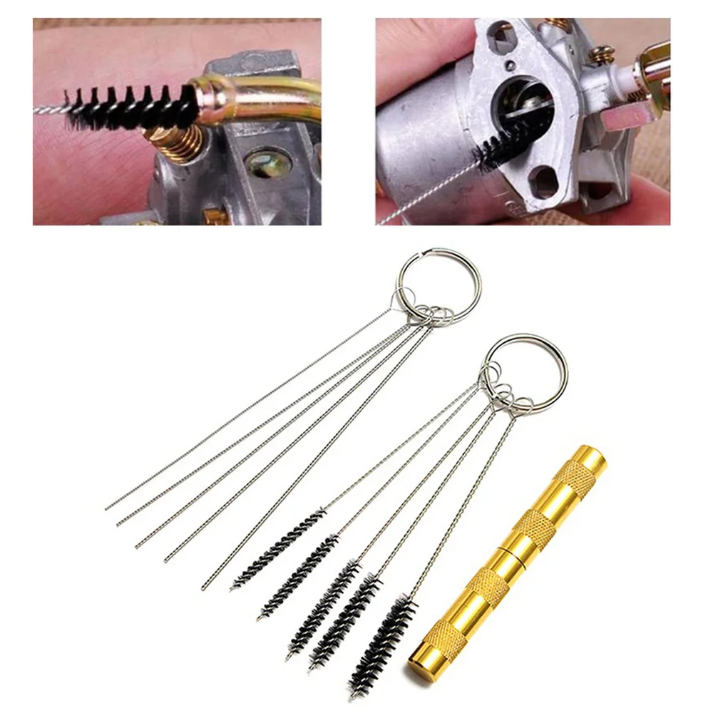 

Car Cleaner Set Carburetor Carbon Dirt Jet Remove Needles Brushes Tools Cleaning Tools for Automobile and Motorcycle Tubing
