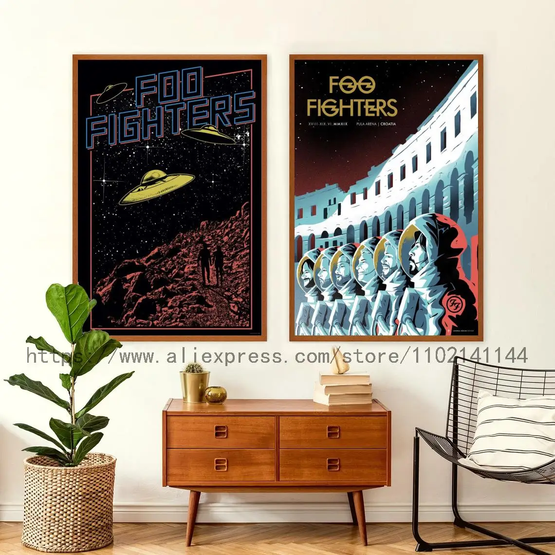 

Foo Fighters Band Decoration Art Poster Wall Art Personalized Gift Modern Family bedroom Decor Canvas Posters
