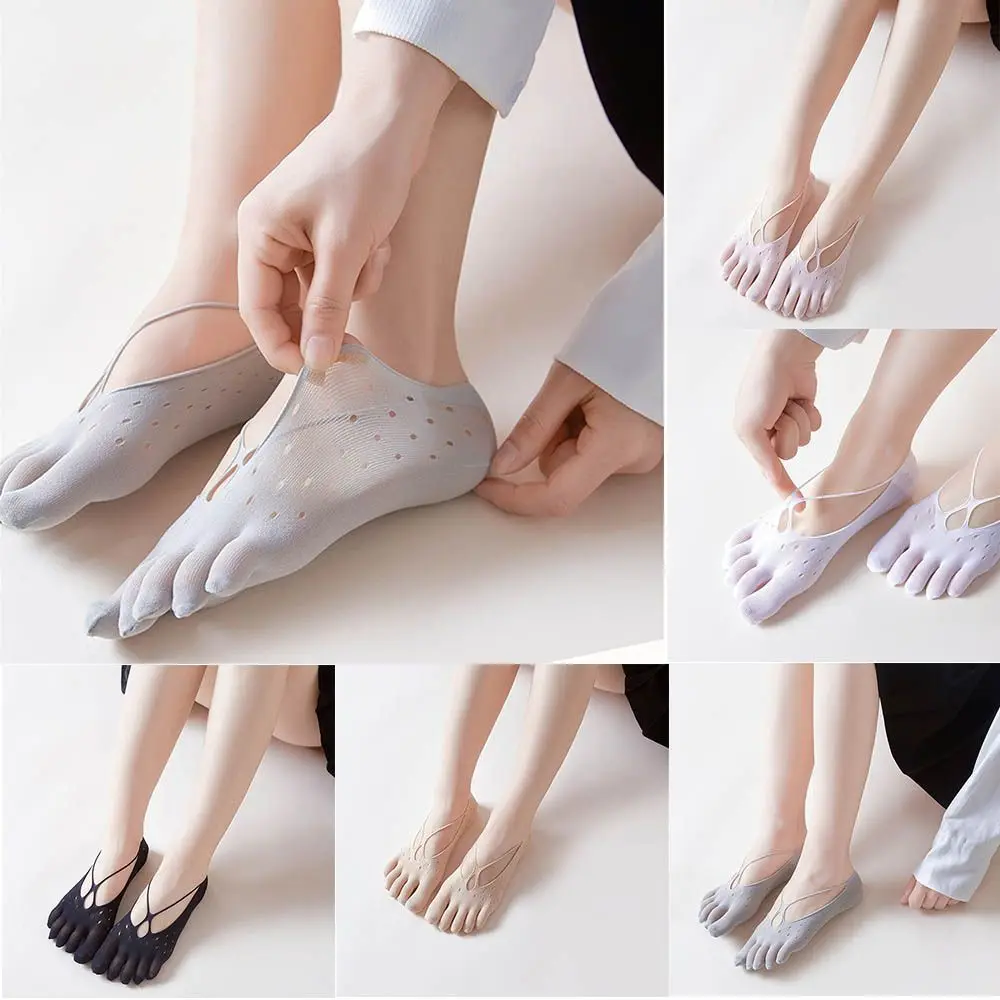 

Антифрикционные Нескользящие ультратонкие бархатные носки до щиколотки с пятью пальцами невидимые носки-лодочки носки с пятью пальцами