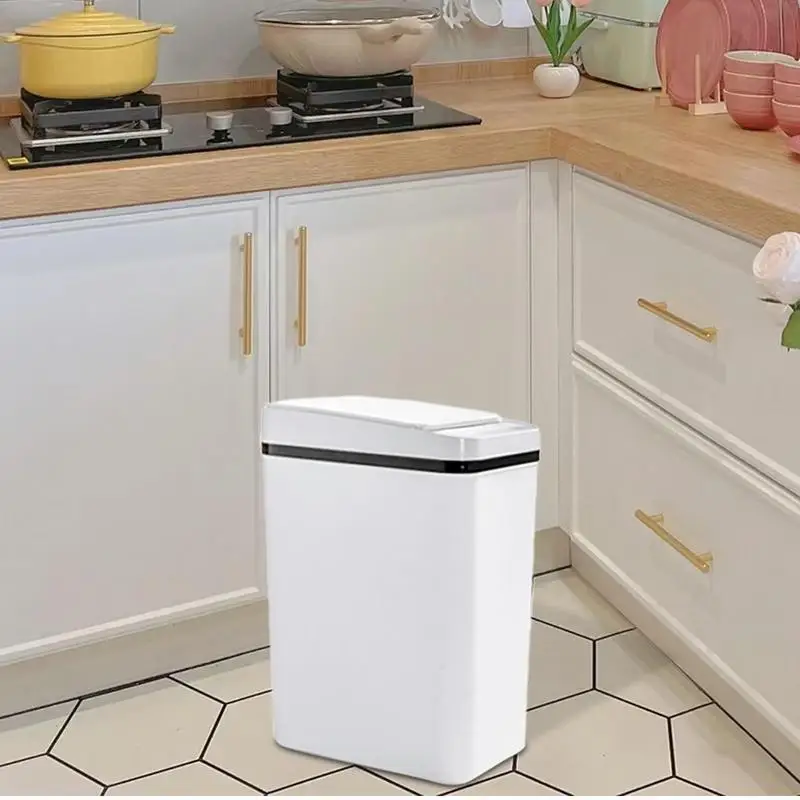 

Smart Sensor Trash Can Automatic Household Electronic Trash Can Kitchen Trash Waste Garbage Waterproof Smart Sensor Trash Bin