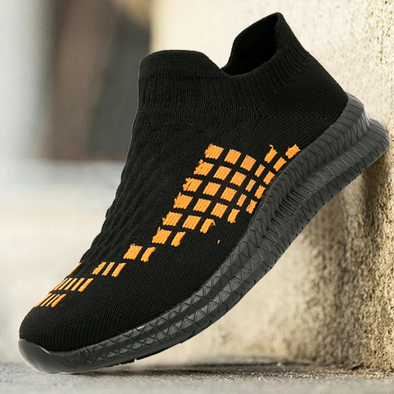 

Мужские кроссовки, дышащая сетчатая обувь для бега, спортивная обувь для улицы, мужская повседневная обувь, модные кроссовки на плоской под...