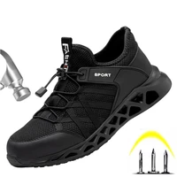 men safety shoes work sneakers puncture proof safety boots men steel toe cap work boots indestructible shoes men boots security