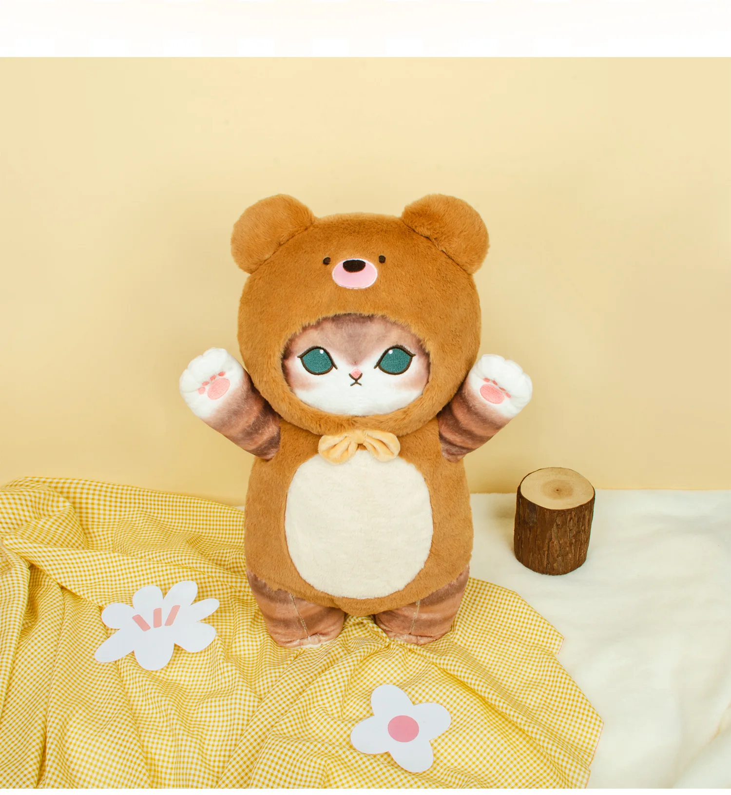 Оригинальный Mofusand Kawaii Cos Cat Animal Plushies 50 см Косплей Животные Динозавр Корова Медведь