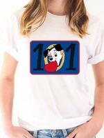 t shirt summer disney women new products one hundred and one dalmatians aesthetic creativity white trendy print tshirt crewneck