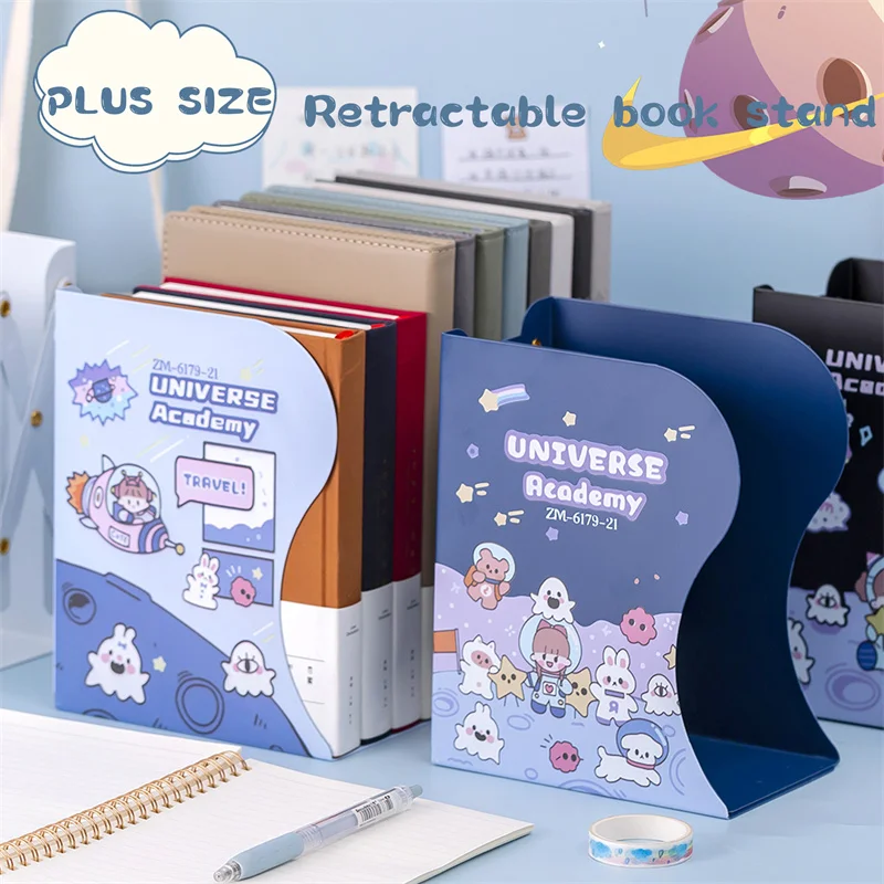 

Desktop Accessories and Organizers Ornaments Creative Students with Put Bookshelves Book Clips Folding Stretch Book Leaning