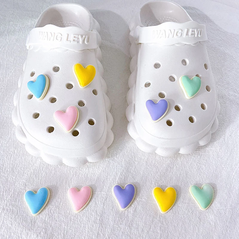 

1Pcs Shoe Charms Removable DIY Heart Shoe Flower Shoe Decoration Accessories Children'sFestival Gifts