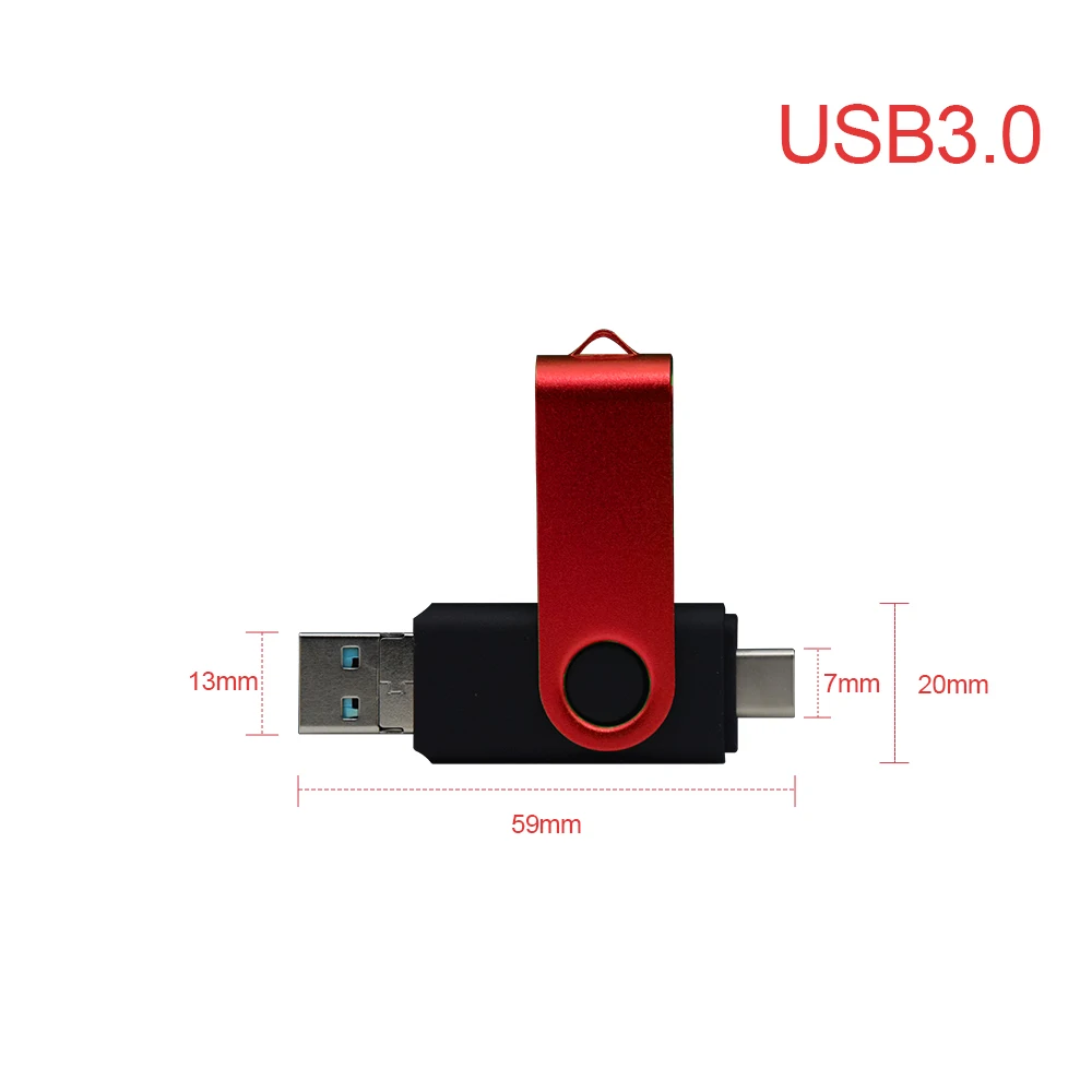 Металлический USB флеш-накопитель 3 в 1 0 Type C и Micro OTG 512 ГБ 256 128 64 32 флешка U-диск |