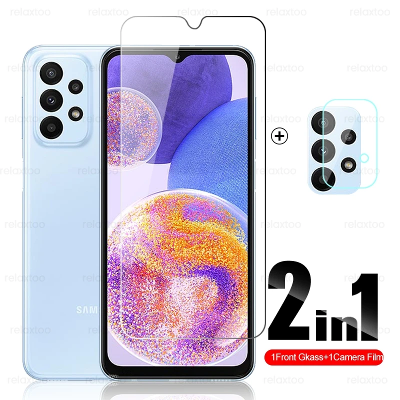 

Защитное стекло для камеры 2 в 1 для Samsung Galaxy A23 4G 2022 SM-A235F/DS 6,6 дюйма, защитные пленки для экрана Sumsung M 23 23M, стеклянная пленка