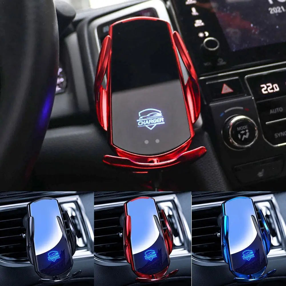 

15W Fast Car Wireless Charger Stand Smart Sensor Automatic Clamping Air Outlet Multifunction Phone Wireless Charging Bracket