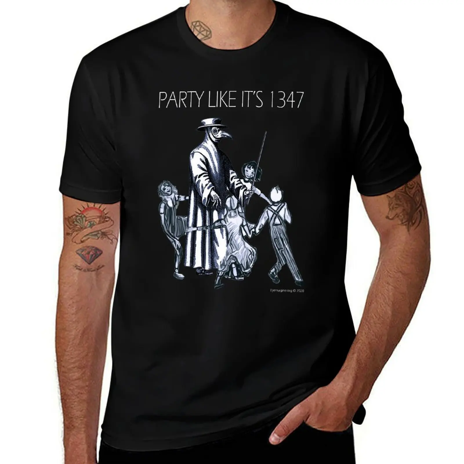 Фото Футболка Party Like It's 1347 Again, быстросохнущая, для бега, с короткими рукавами №1