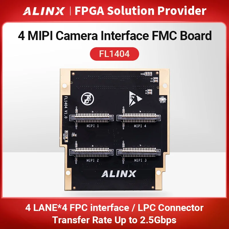 

Alinx FMC to 4-way MIPI Module LPC Interface FMC Board FL1404