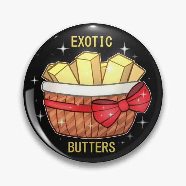 Fnaf Exotic Butters  Customizable Soft Button Pin Hat Funny Clothes Cartoon Badge Collar Metal Fashion Women Creative Lapel Pin