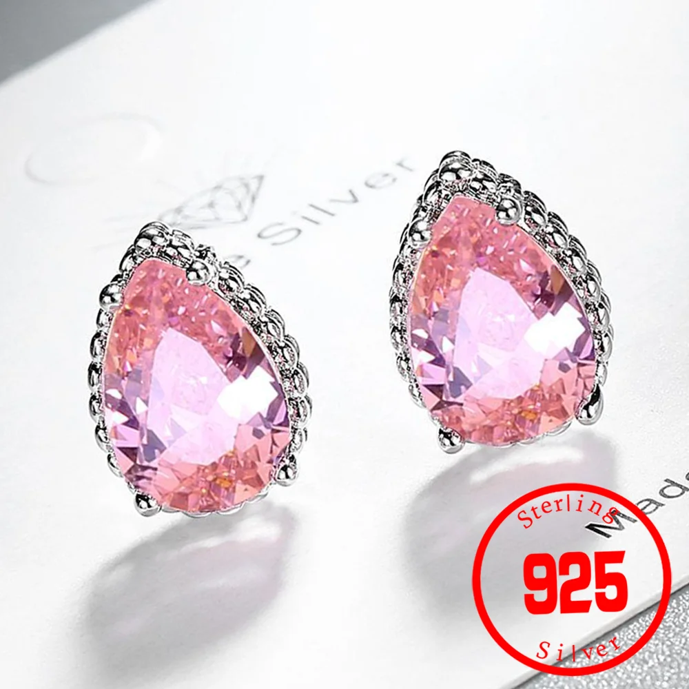 Серьги-гвоздики женские из натурального аметиста и цитрина с голубым топазом