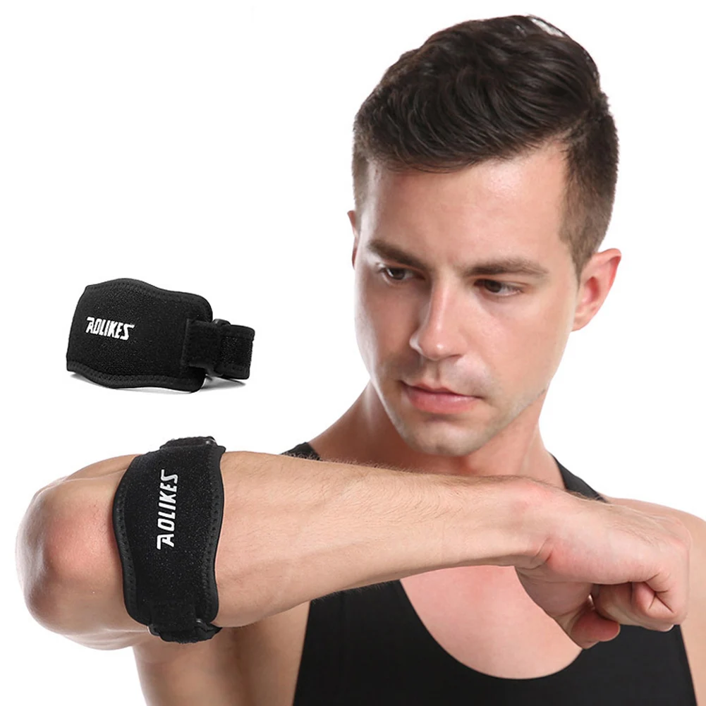 

Universal Arm Sleeve Elbow Brace Absorb Sweat Sport Elbow Brace Elastic Adjustable for Tennis Basketball Protection Supplies