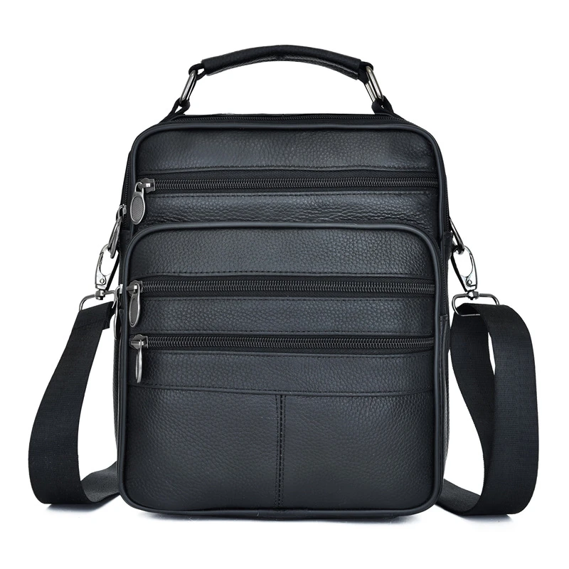

Leather Shoulder Bags For Men Multifunction Messenger Bags Ipad Business Designer Bag Casual Briefcase Tote Male Handbag Bolsas