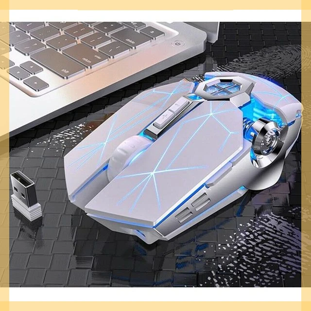 

2023NEW Wireless Optical 2.4G USB Gaming Mouse 1600DPI 7 Color LED Backlit Rechargeable Silent Mice For PC Laptop