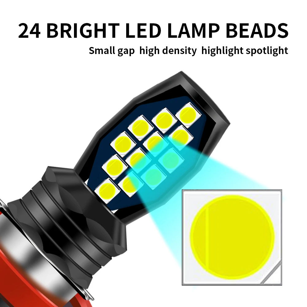 

1 шт. Противотуманные фары H11 H8 H4 H1 H7 9005 HB3 9006 HB4 H16EU светодиодный ные лампы для авто DRL ходовые огни для автомобиля противотуманные фары 12 В