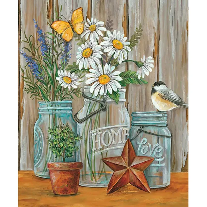 

5D DIY Sunflower Ornaments Round\Square Diamonds Full Of Diamonds DIY Butterfly Diamond Painting Picture Set