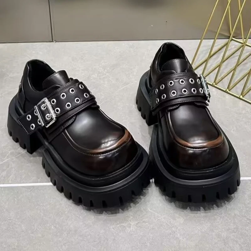 Женская обувь Marie Janes на платформе короткие плюшевые ботильоны массивном каблуке