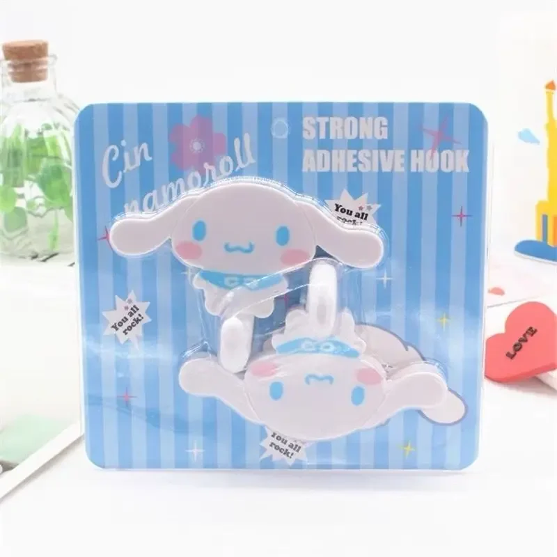 Набор из 2 шт. Kuromi Sanrio прочные самоклеящиеся крючки вешалка для хранения ключей