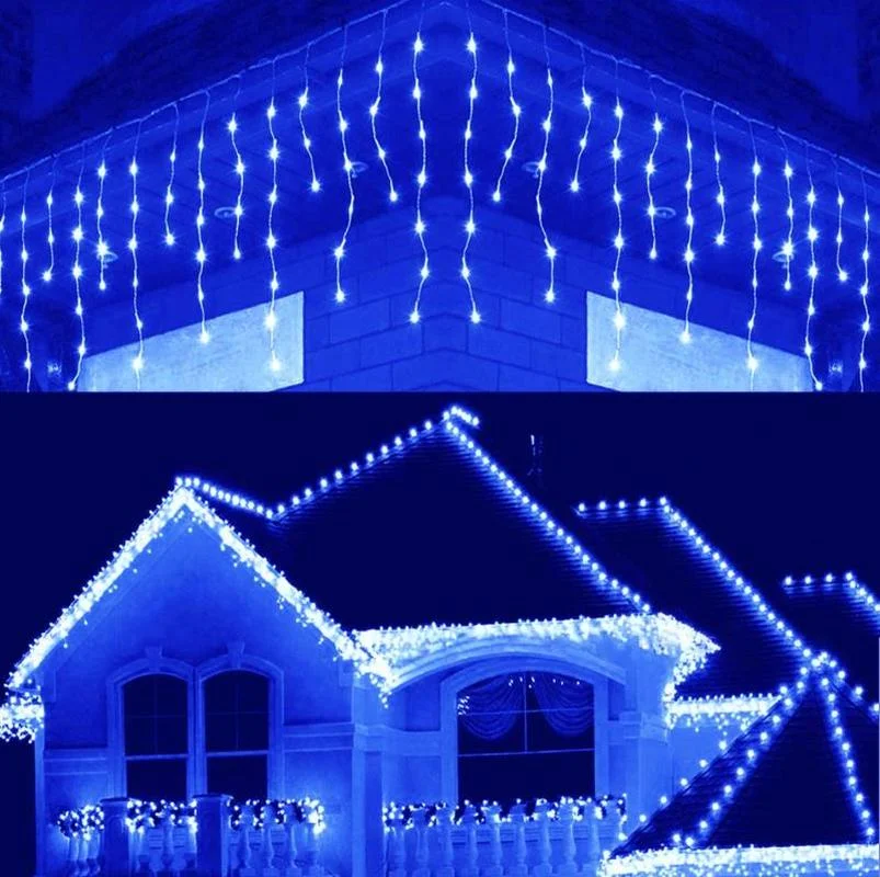 5m waterproof outdoor christmas light droop 0 4 0 6m curtain icicle string lights street house garlands garden decorative lights free global shipping