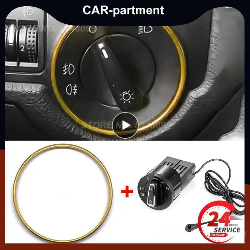 

Headlight Switch Durable Car Headlight Fog Lamp Switch Red Universal Headlamp Switch Car Accessories Plastic Practical Portable