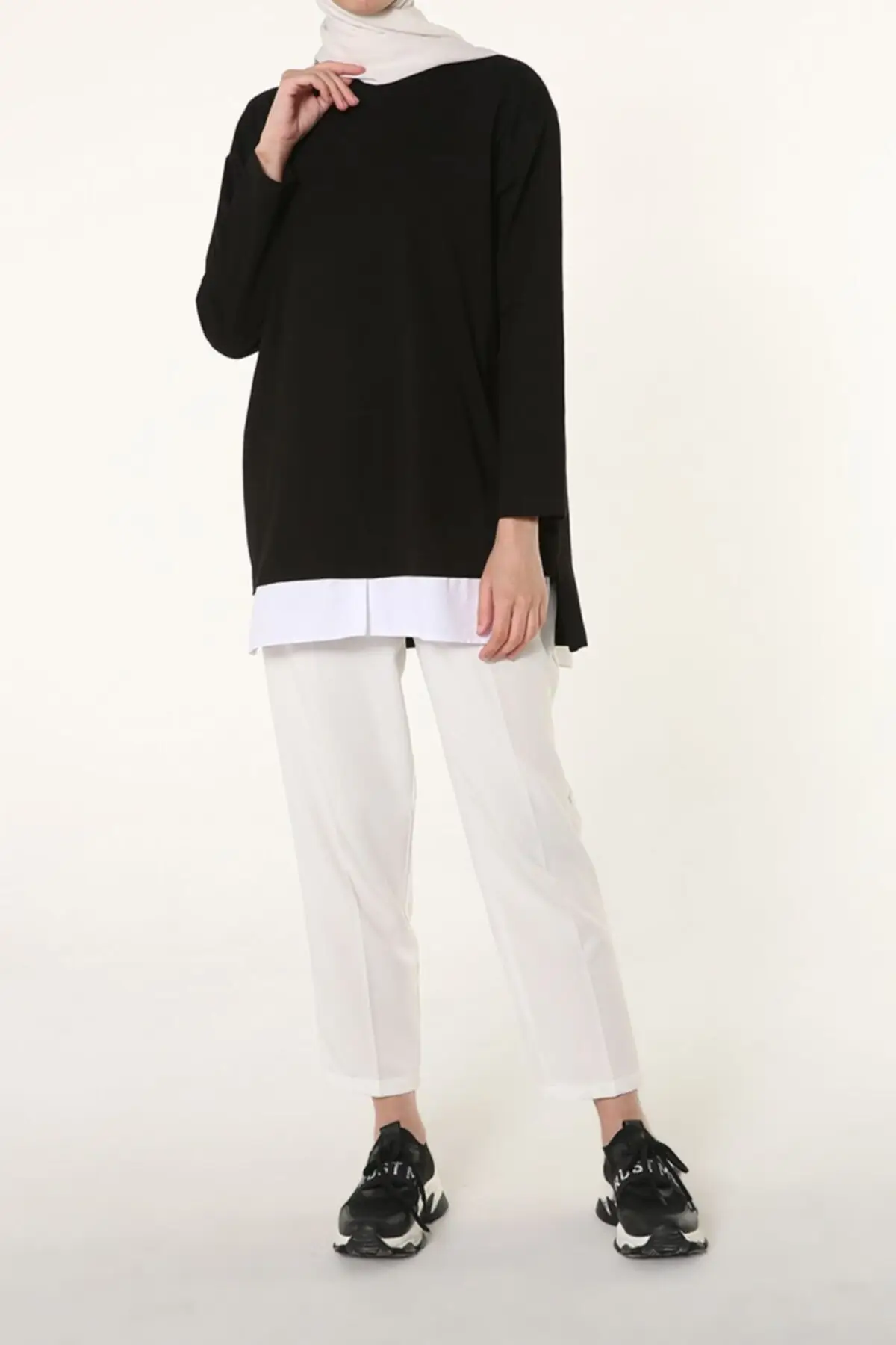 

Casual Shirt Black Mold topped Sweatshirts Women Muslim Sweatshirt 2021 Fashion