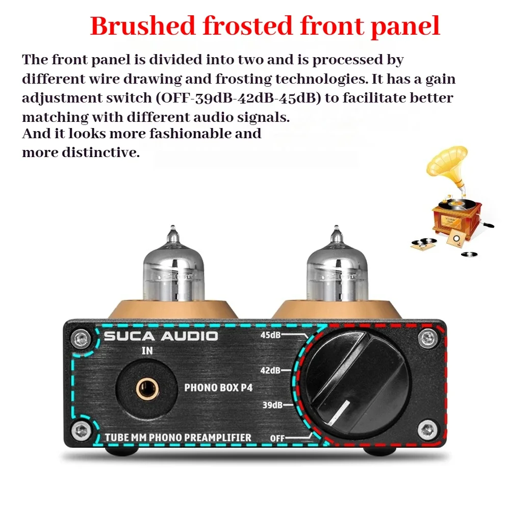 Виниловый проигрыватель SUCAAUDIO PHONO BOX P4