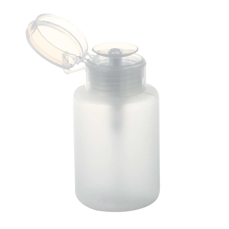 

3X 150Ml Nail Art Makeup Polish Plastic Pump Dispenser Bottle Remover White