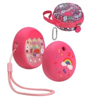silicone cover and hard eva carrying case for tamagotchi pix electronic pets game machine protective sleeve portable storage bag