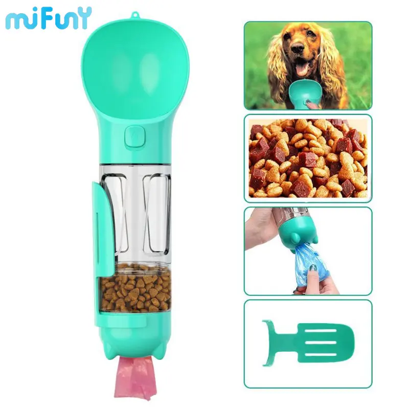 

MiFuny уличная бутылка для воды для домашних животных, чашки для воды для кошек, портативный дорожный Поильник для собак, чайник для питомцев, миска для еды, лопатка для уборки, мешок для хранения мусора