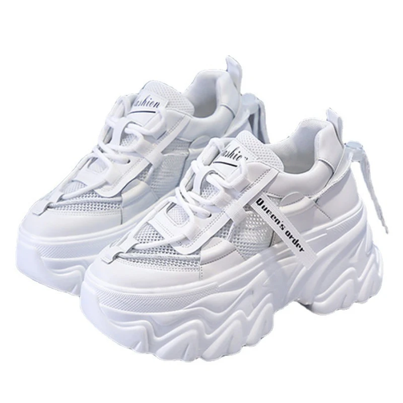 Heighten Sneakers Women's Shoes New Summer Trend Breathable Lightweight White Pink Shoes Leisure Sports Comfortable Best Selling