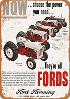 lomall 8x12 metal sign ford farming tractors vintage retro wall decor art farmhouse decor posters motorcycle garage