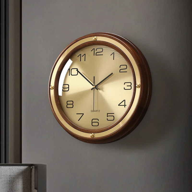 

Kitchen Silent Wall Clock Modern Living Room Design Luxury Wall Clock Nordic Hands Wooden Orologio Da Parete Wall Decor WK50WC