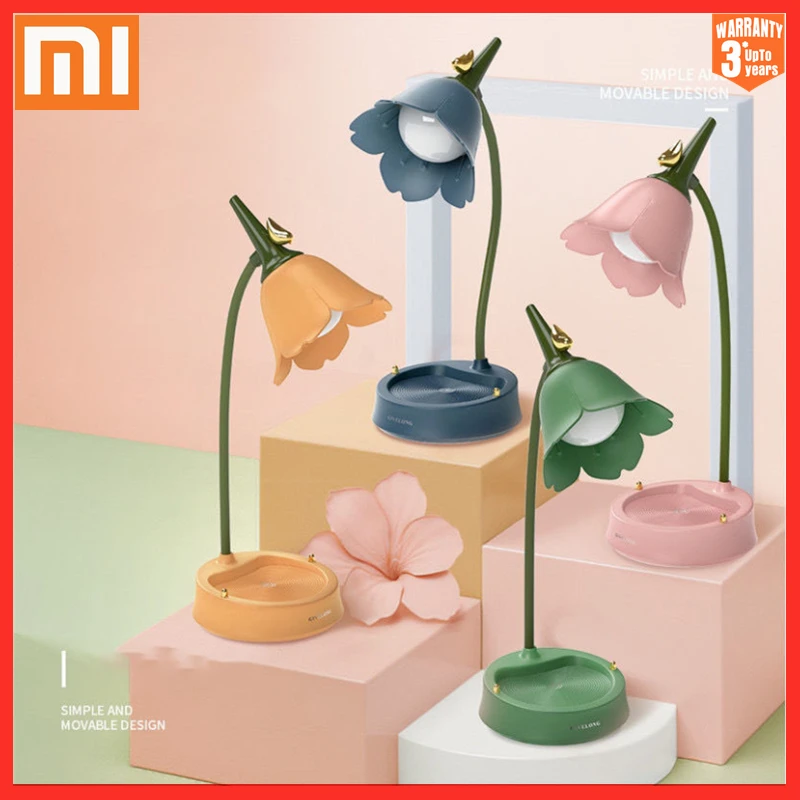 

Светодиодная настольная лампа XIAOMI с цветами, многофункциональный светильник для чтения с защитой глаз, осветительный прибор для студентов,...