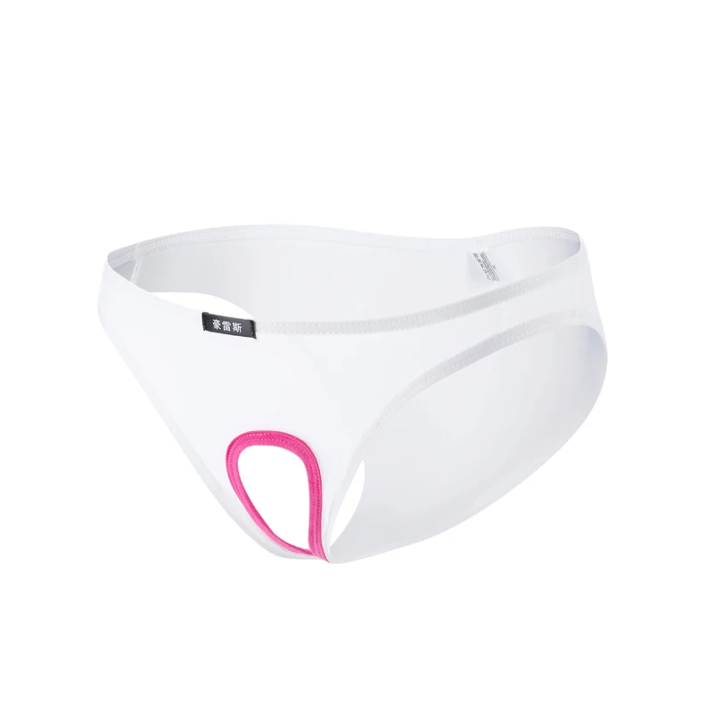

Men's Briefs Underwear Hollow Out Trunks Fashion Solid Underpants Thin Bikini Triangle Bulge Pouch Knickers Sexy