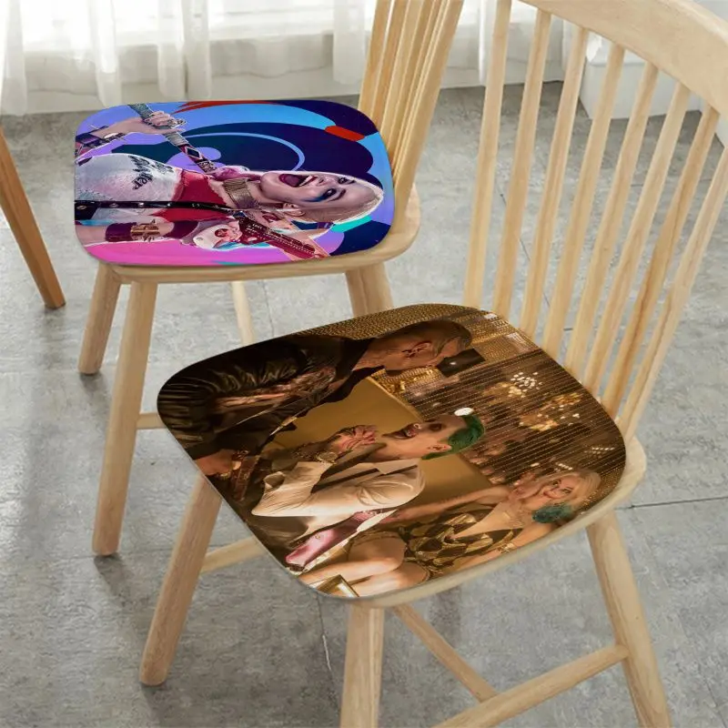 

C- Clown Girl Harley Quinn Cushion Mat Creative Dining Chair Cushion Circular Decoration Seat For Office Desk Cushions Decor