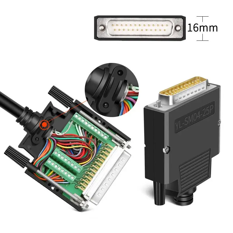 DB9 DB15 DB25 разъем 9 15 25-pin штекер без припоя COM RS232 Серийный порт стандартный