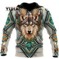 native wolf 3d all over printed fashion hoodies mens hooded sweatshirt unisex pullover casual jacket tracksuit