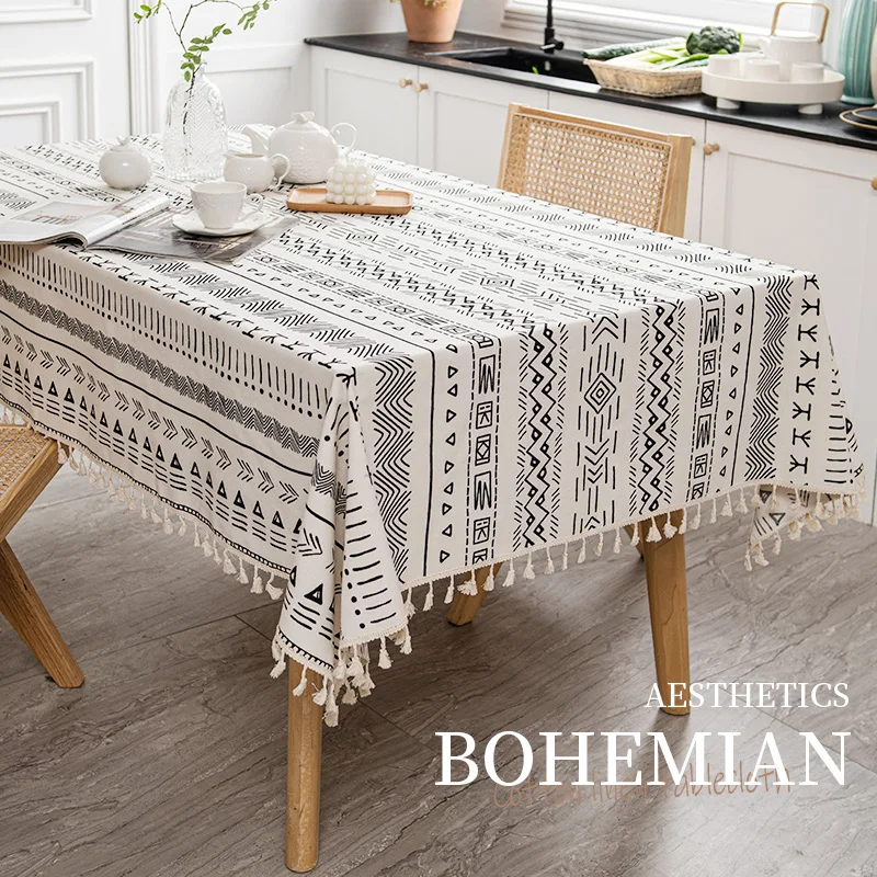 

High quality tablecloth, washable, waterproof, and oil resistant rectangular dining table mat, coffee table tablecloth printing
