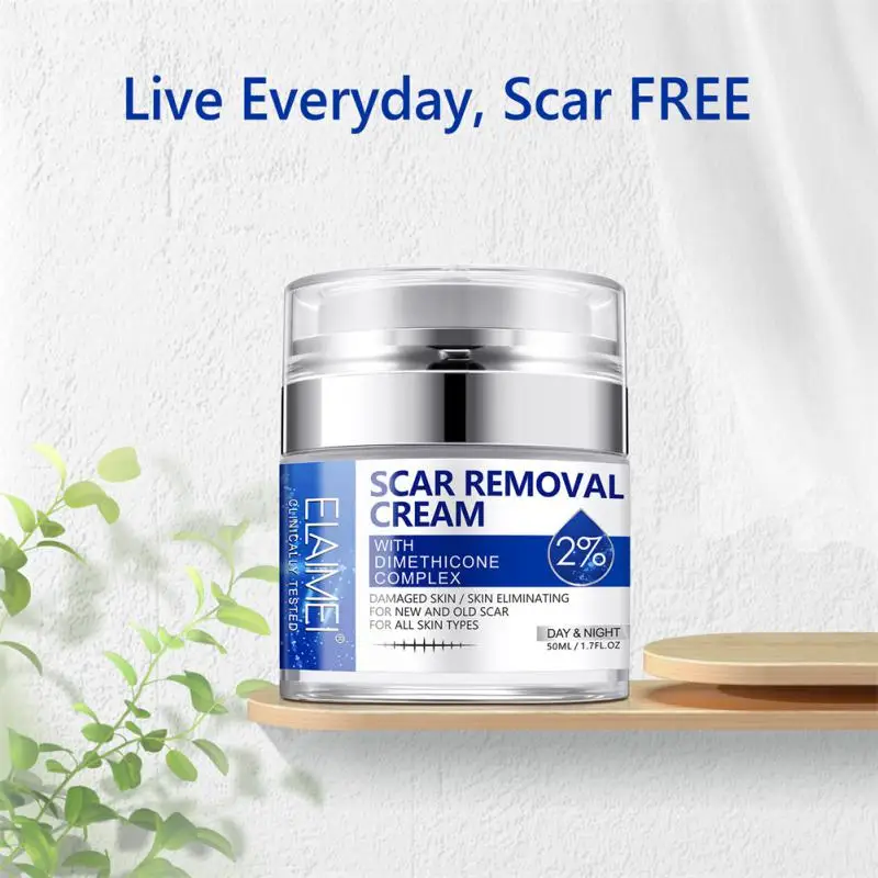 

ELAIMEI Pressing Scar Cream Stretch Mark Burns Caesarean Section Scar Removal Cream 50ML Skin Care Tool Facial Care Tool