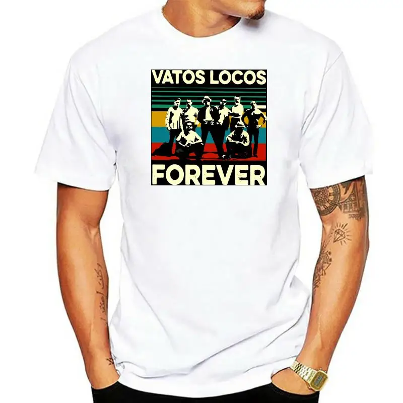 

Бесплатная доставка, футболка Vatos Locos Forever, черная, хлопковая, винтажная, унисекс, ограниченная партия для молодежи, футболка для взрослых сре...