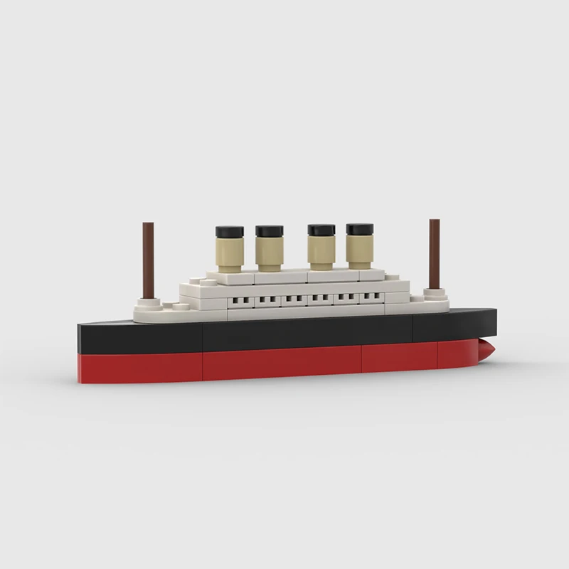 Строительные блоки MOC RMS 56 шт. строительные корабль 3D фотография розы история