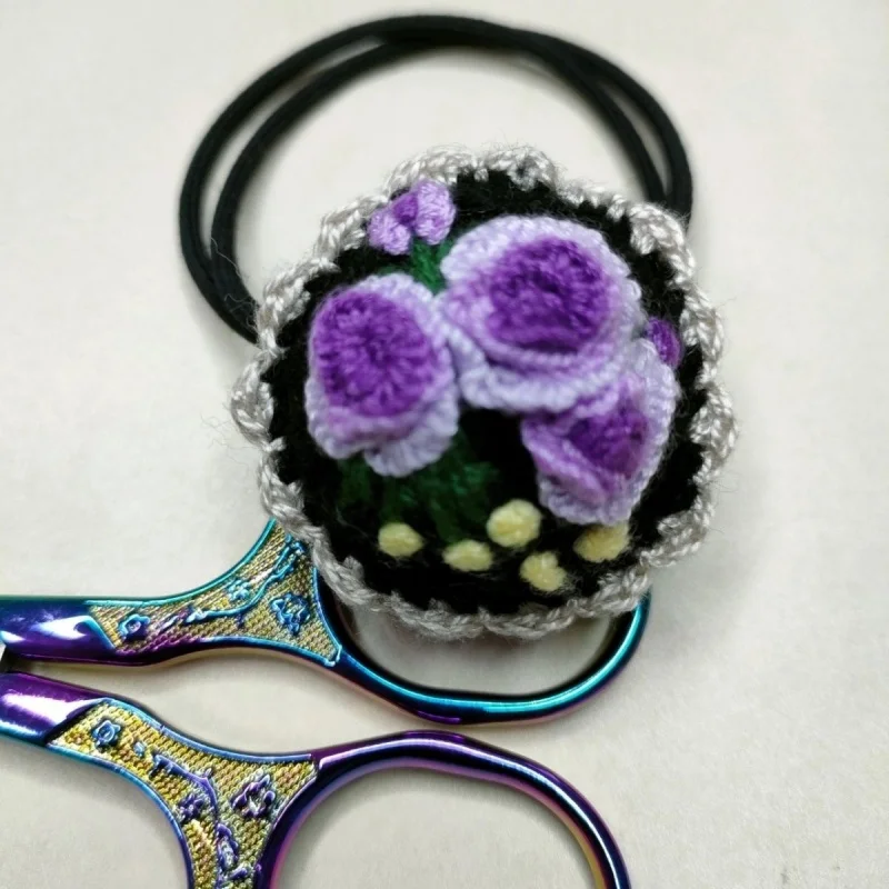 

(Finished Product) Hand-Embroidered Hair Rope